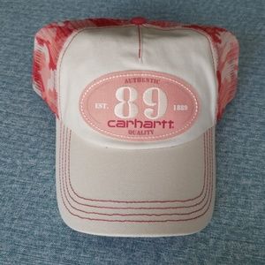 Carhartt pink camo trucker cap